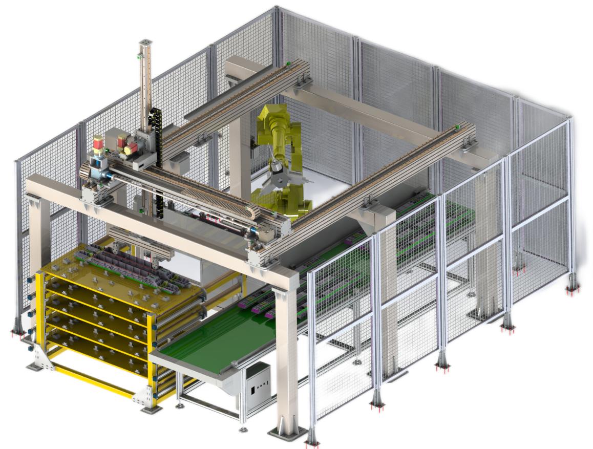 非標定制機器人打磨工作站